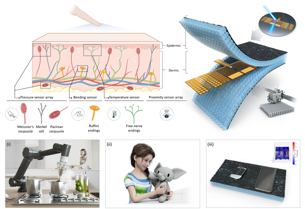 高丽大学世宗校区控制与测量工程系研究团队成功开发“多模态电子皮肤”技术